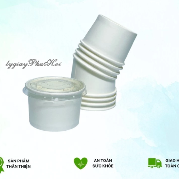 Tô Giấy Trắng 9oz (300ml)